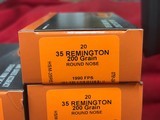 HSM 35 Remington 200 Gr Round Nose Ammo.....60 rounds - 2 of 3