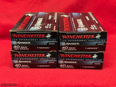 Winchester T-Series Ranger .40 SW 180 Gr. Ammo.....................200 rounds