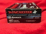 Winchester T-Series Ranger .40 SW 180 Gr. Ammo.....................200 rounds - 2 of 6