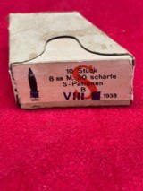 8x56R M. 30 Scharfe S-Patronen German Nazi Ammo.......100 rounds - 2 of 4