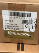 Remington Golden Saber 40 S&W 180 Gr BJHP Bonded Ammo......500 rounds - 3 of 3