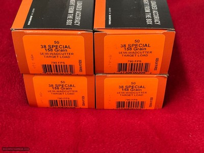 HSM
38 Special 158 gr Semi-Wadcutter Target Load Ammo.....200 rounds