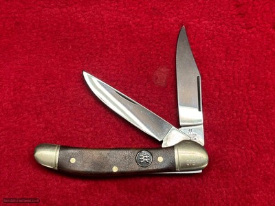 Zwillings J. A. Henckels 2 Blade Canoe Knife Walnut Grip #0731Soligen, Germany - Image 2 of 7