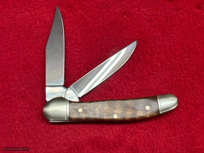 Zwillings J. A. Henckels 2 Blade Canoe Knife Walnut Grip #0731Soligen, Germany - Image 3 of 7