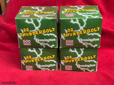 Remington Thunderbolt .22 LR
Bulk Packs.......... 2,000 rounds
