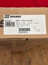 Savage Axis 2 Pro 243 Winchester 20