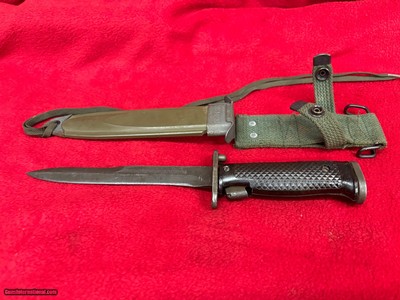 US Army M5 Bayonet for M1 Garand Made by J & D Tool Co with M8-A1 Scabbard 