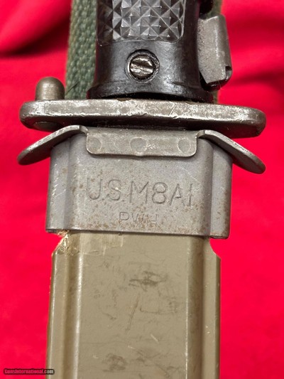 US Army M5 Bayonet for M1 Garand Made by J & D Tool Co with M8-A1 Scabbard  - Image 7 of 8
