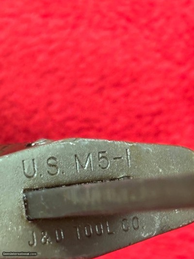 US Army M5 Bayonet for M1 Garand Made by J & D Tool Co with M8-A1 Scabbard  - Image 5 of 8
