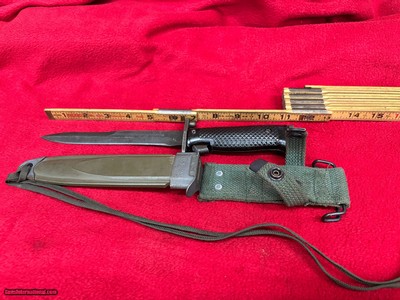 US Army M5 Bayonet for M1 Garand Made by J & D Tool Co with M8-A1 Scabbard  - Image 6 of 8
