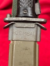 US Army M5 Bayonet for M1 Garand Made by J & D Tool Co with M8-A1 Scabbard  - 7 of 8