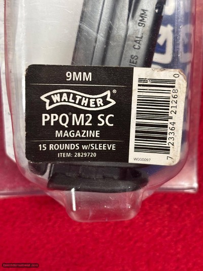 Walther PPQ M2 SC 9MM 15 Round Magazine with Sleeve - Image 2 of 8