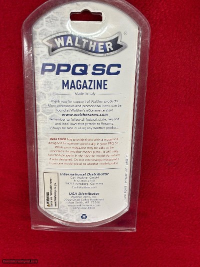 Walther PPQ M2 SC 9MM 15 Round Magazine with Sleeve - Image 3 of 8