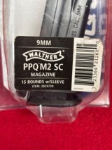 Walther PPQ M2 SC 9MM 15 Round Magazine with Sleeve - 2 of 8