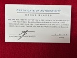 Brous Blades Silent Soldier Flipper G10 - 2015 - #78 OF 1,000 - 6 of 7