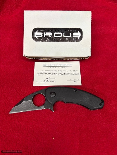 Brous Blades Silent Soldier Flipper G10 - 2015 - #78 OF 1,000
