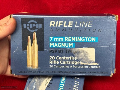 PPU 7mm Remington Magnum PSP BT 174 Gr. Ammo...........60 Rounds - Image 2 of 4