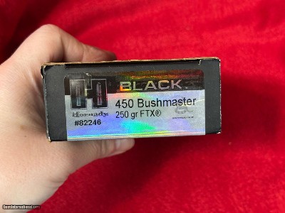 Hornady 450 Bushmaster 250 Gr Ammo............37 rounds - Image 2 of 6