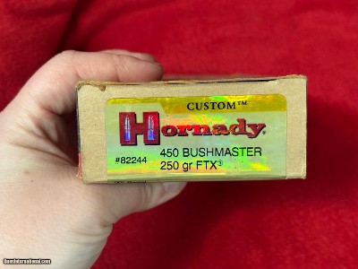 Hornady 450 Bushmaster 250 Gr Ammo............37 rounds - Image 4 of 6