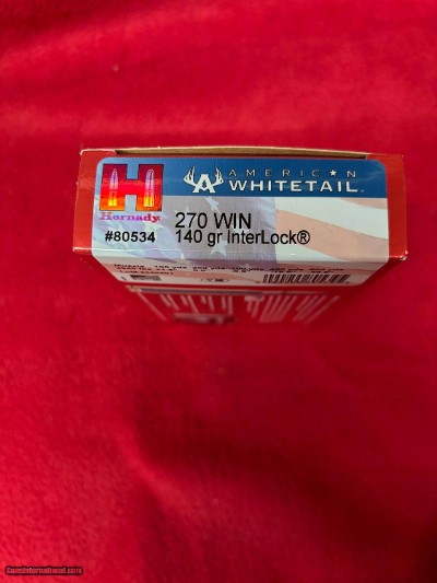 Hornady 270 Winchester 140 Gr Interlock Ammo......80 rounds - Image 3 of 4