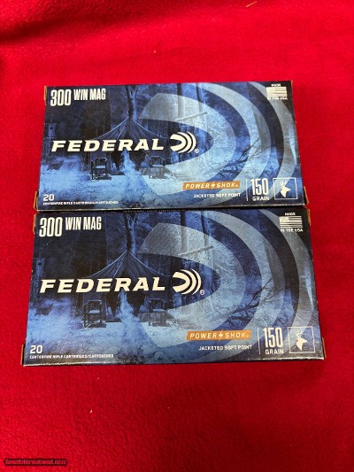 Federal 300 Win Mag 150 Gr JSP Ammo.........80 Rounds