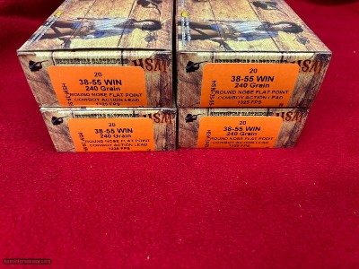 HSM 38-55 240 gr. Ammo ..........80 Rounds