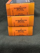 HSM 35 Remington 200 Gr Round Nose Ammo.....60 rounds