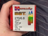 Lot of Hornady .270/6.8 & .270 Cal Reloading Bullets……700 Bullets - 3 of 5