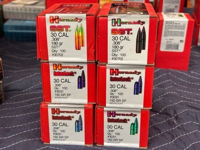 Lot of Hornady .30 Cal Reloading Bullets……600 Bullets