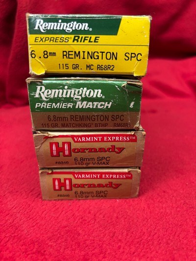 Hornady & Remington 6.8mm REM SPC Ammo and Brass