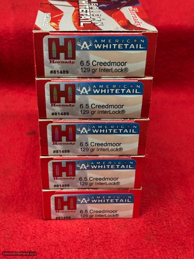 Hornady Whitetail 6.5 Creedmoor 129 gr. Interlock #81489.....100 Rounds