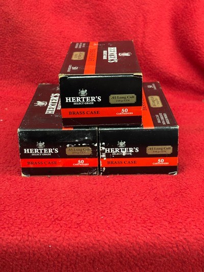 Herter's 45 Colt 250 GR LFN Brass Case Ammo.......150 rounds