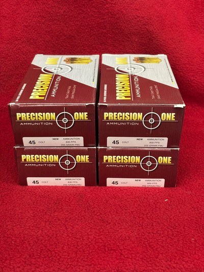 Precision One 45 Colt 255 Gr FMJ Ammo............200 rounds