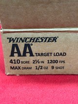 Winchester AA .410 Gauge Lead 2.5 inch 1/2 oz #9 Shot Shells.....250 rounds - 6 of 6