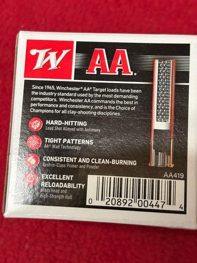Winchester AA .410 Gauge Lead 2.5 inch 1/2 oz #9 Shot Shells.....250 rounds - Image 4 of 6