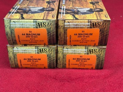 HSM 44 Magnum 200 GR Cowboy Loads......200 rounds