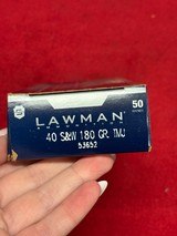 Speer Lawman .40 SW 180 gr TMJ Ammo........500 rounds - 3 of 5