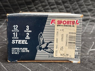 Federal Classic 12 Gauge 1 3/8 oz 3 inch #2 Steel Shot Shells........125 Rounds - Image 2 of 5
