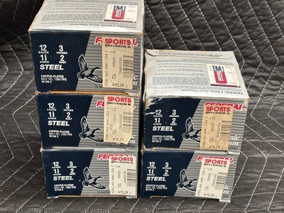 Federal Classic 12 Gauge 1 3/8 oz 3 inch #2 Steel Shot Shells........125 Rounds