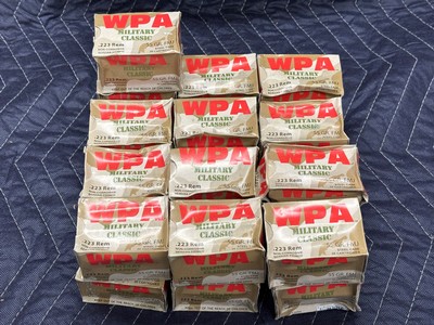 Wolf (WPA) Military Classic 223 Remington 55 Gr FMJ Steel Case Ammo.....500 Rounds