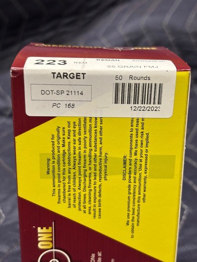 Precision One Ammo 223 Rem 55 gr Brass Case Target Ammo.....500 Rounds - Image 4 of 8