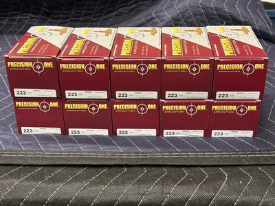 Precision One Ammo 223 Rem 55 gr Brass Case Target Ammo.....500 Rounds