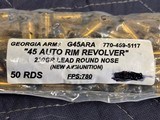 Georgia Arms 45 Auto Rim 230 Gr LRN Revolver Ammo.....200 rounds - Image 2 of 2