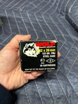 Wolf 7.62x39 122 Gr. Steel Case FMJ Russian Ammo............300 rounds - 3 of 6