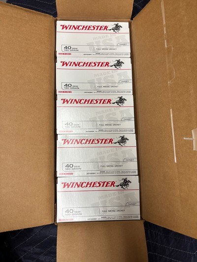 Winchester .40 SW 180 GR FMJ Ammo..........500 Rounds - Image 1 of 8