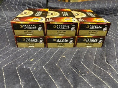 Federal Premium Law Enforcement 45 ACP 230 Gr HST JHP Tactical Ammo....300 Rounds - Image 1 of 7