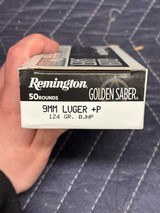 Remington Golden Saber 9mm Luger +P 124 Gr. BJHP Ammo.....300 Rounds - 3 of 7