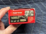 Norma Range & Training 9mm 115 Gr FMJ Brass Case Ammo....500 Rounds - 3 of 6