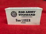 Red Army 9mm 115 Gr FMJ Russian Ammo......400 Rounds - 2 of 7