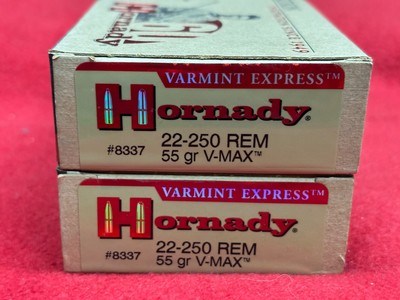 Hornady V-MAX 22-250 Rem 40 Gr, 50 Gr, & 55 Gr Ammo........ 240 Rounds - Image 8 of 11